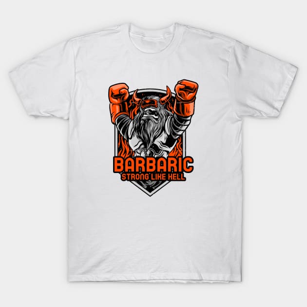 Barbaric Viking T-Shirt by Milon store